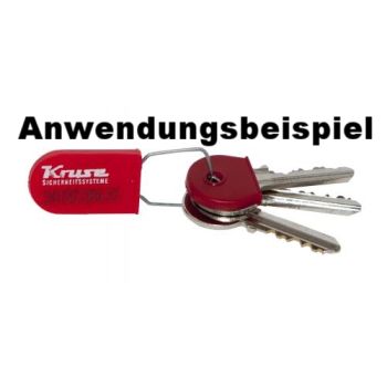 Kruse Schlüsselplombe light rot