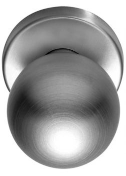 Kugelknopf rund, fest oder festdrehbar, Rundrosette