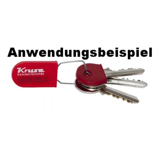Kruse Schlüsselplombe light rot