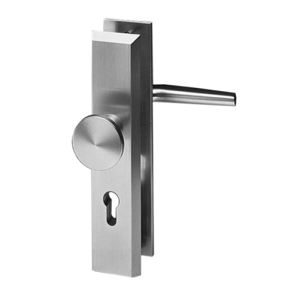 Alu Langschild Knopf Wechselgarnitur